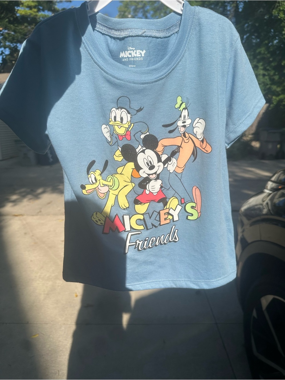 Disney Light Blue Mickey & Friends Graphic Tee